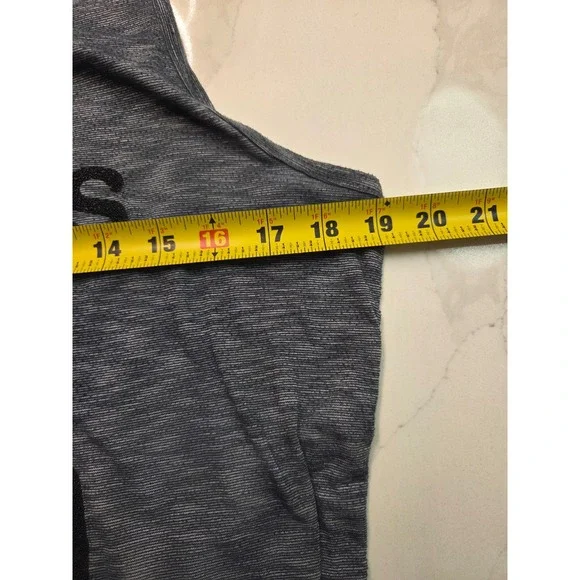 EVCR Womens Wine Puppies Tacos Gym Graphic Tank Top Blue Space Dye Small - Picture 3 of 5